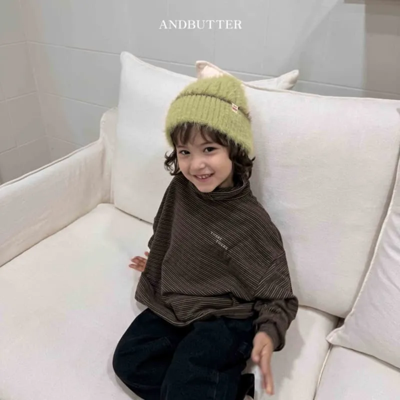 Andbutter - Korean Children Fashion - #minifashionista - Peach ST Turtleneck Tee - 5