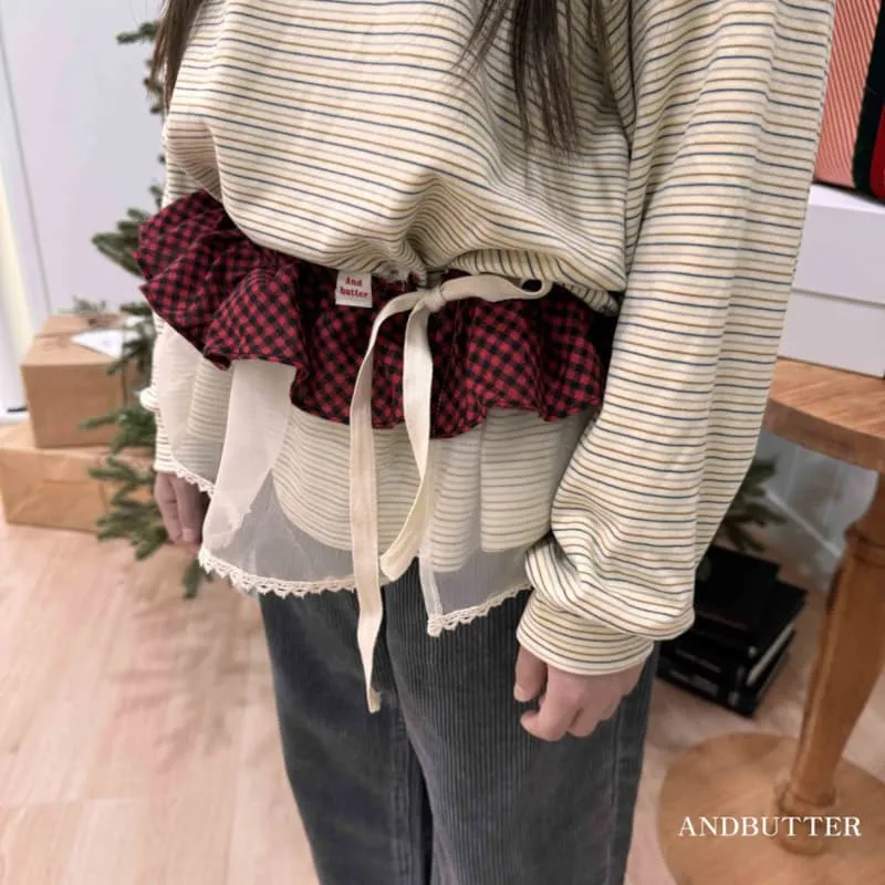 Andbutter - Korean Children Fashion - #prettylittlegirls - Check Layered Belt