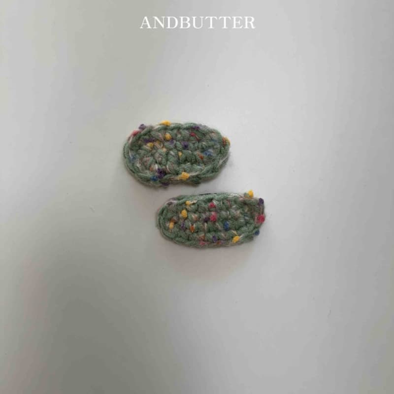 Andbutter - Korean Children Fashion - #stylishchildhood - Mix Knit Hairpin - 10