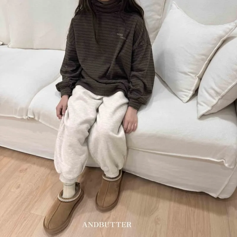 Andbutter - Korean Children Fashion - #stylishchildhood - Peach ST Turtleneck Tee - 9