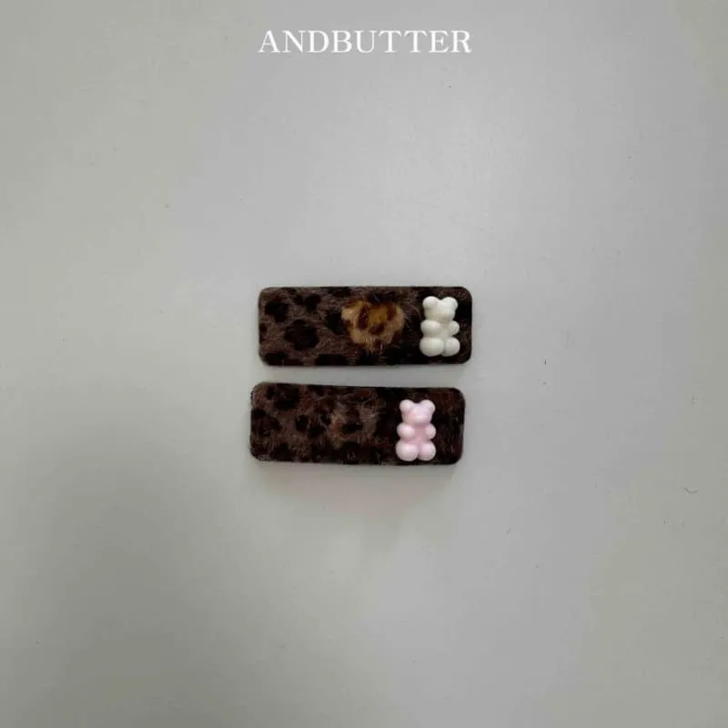 Andbutter - Korean Children Fashion - #todddlerfashion - Leopard Heart Pin - 7