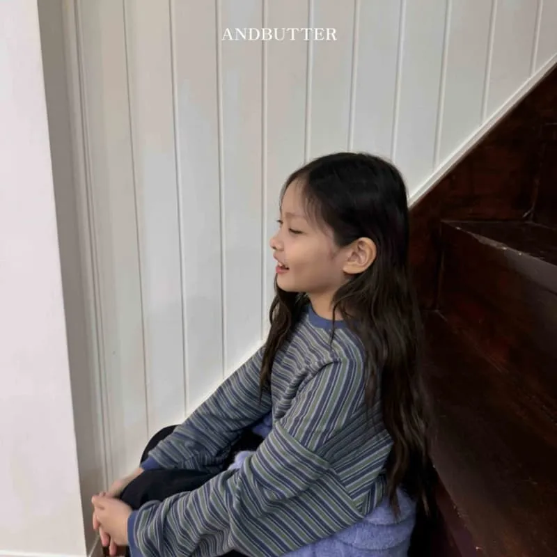 Andbutter - Korean Children Fashion - #toddlerclothing - Soft Striped Tee  - 5