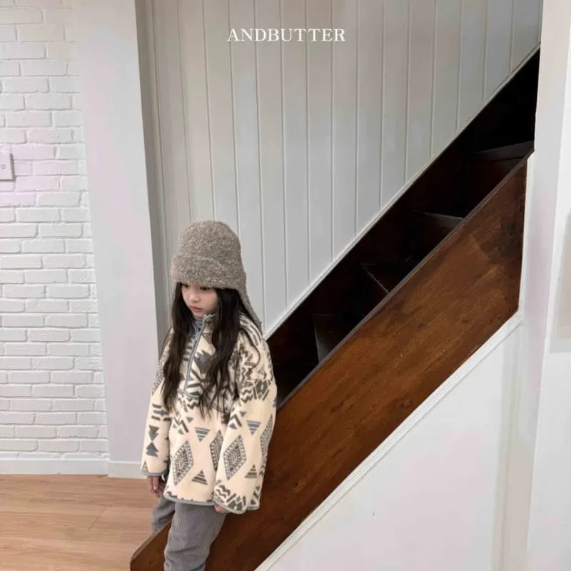 Andbutter - Korean Children Fashion - #toddlerclothing - Nordic Half Zip-up - 2