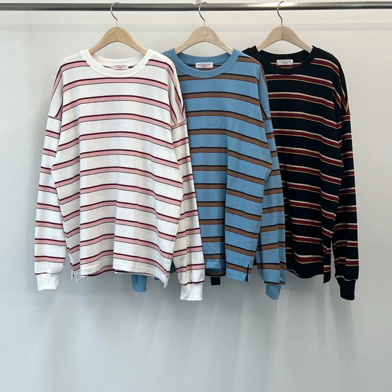 Another Avenue - Korean Women Fashion - #momslook - Bigs Stripe Tee