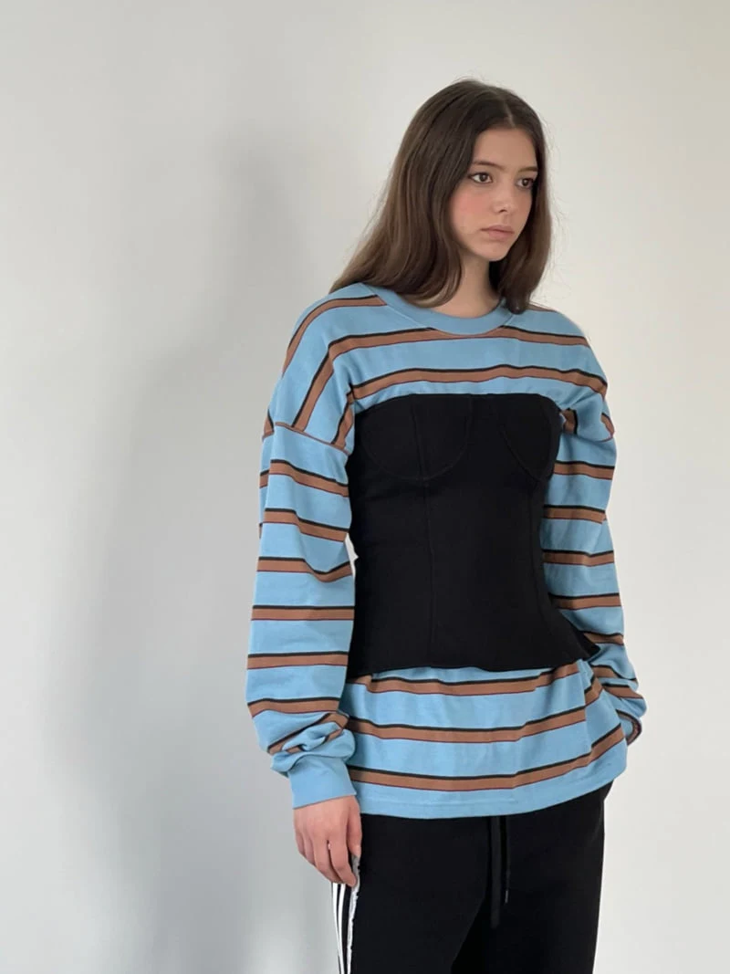 Another Avenue - Korean Women Fashion - #momslook - Bigs Stripe Tee - 11