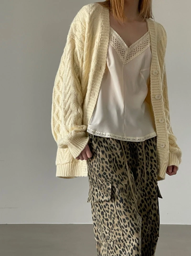 Another Avenue - Korean Women Fashion - #momslook - Wool Twist Boxy Cardigan - 7