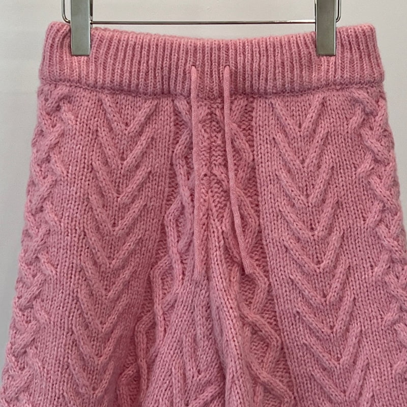 Another Avenue - Korean Women Fashion - #momslook - Wool Twist Knit Shorts - 2