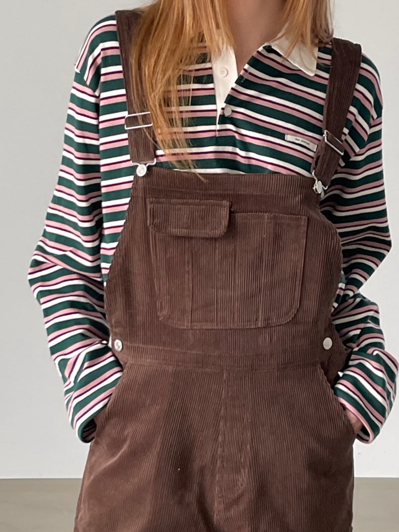 Another Avenue - Korean Women Fashion - #shopsmall - 518 Corduroy Jumpsuit - 7