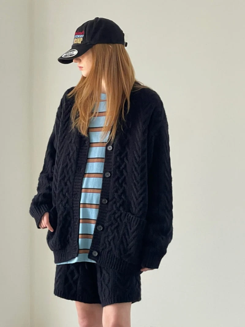 Another Avenue - Korean Women Fashion - #vintagekidsstyle - Wool Twist Boxy Cardigan - 11