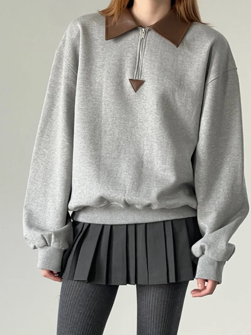 Another Avenue - Korean Women Fashion - #vintagekidsstyle - Collar Sweatshirts - 7