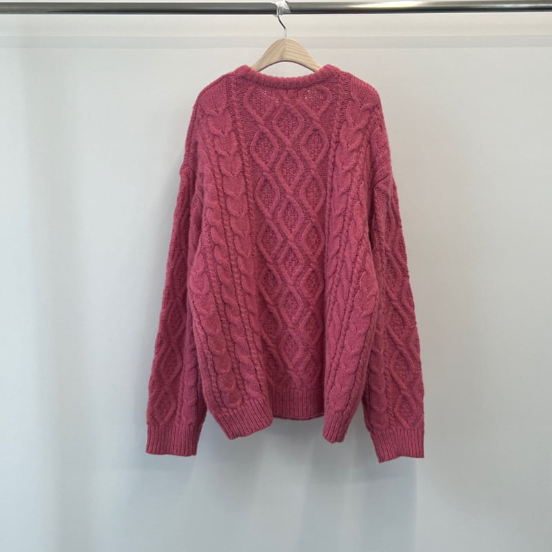 Another Avenue - Korean Women Fashion - #womensfashion - Wool Twist Round Knit Pullover - 7