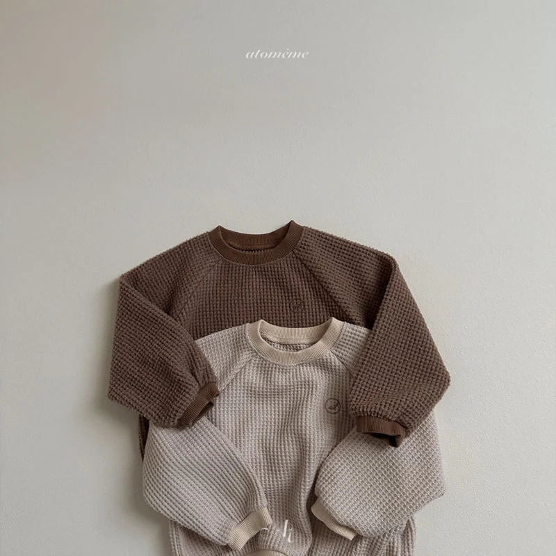 Atomeme - Korean Baby Fashion - #babyboutique - Ato Waffle Sweatshirt