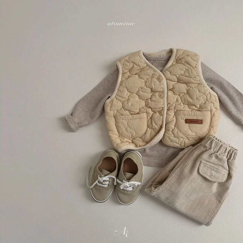 Atomeme - Korean Baby Fashion - #babyclothing - Cloud Quilted Vest - 10