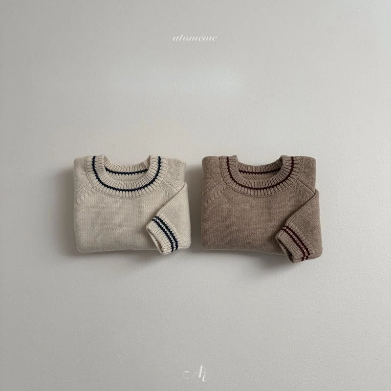 Atomeme - Korean Baby Fashion - #babyfever - Oatmeal Knit