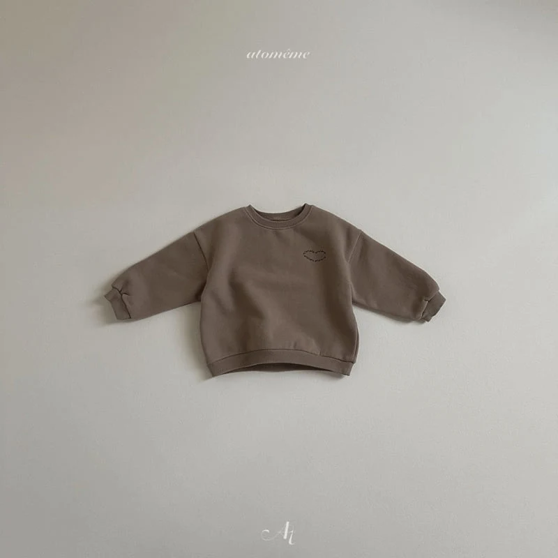 Atomeme - Korean Baby Fashion - #babyfever - Opening Brushed Sweatshirt - 4