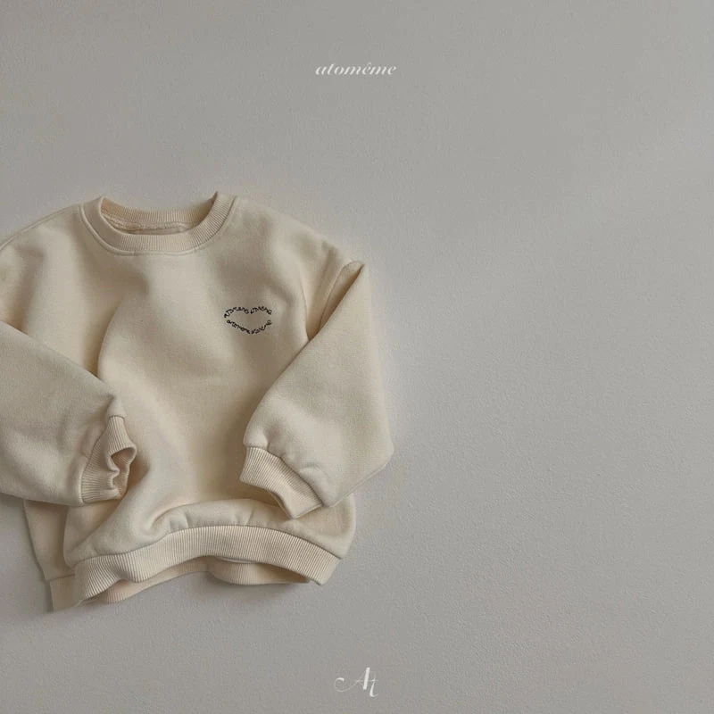 Atomeme - Korean Baby Fashion - #babyoninstagram - Opening Brushed Sweatshirt - 6