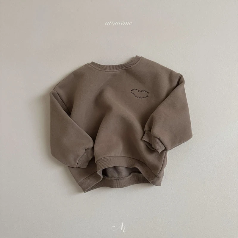 Atomeme - Korean Baby Fashion - #babyootd - Opening Brushed Sweatshirt - 7