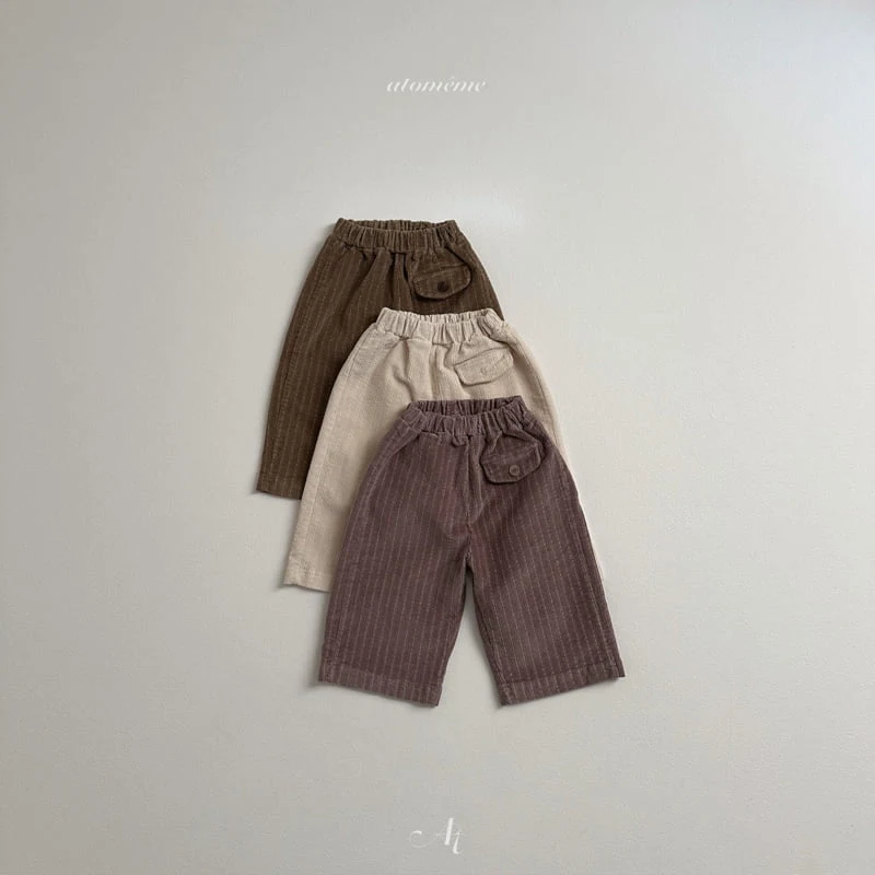 Atomeme - Korean Baby Fashion - #babyootd - Roy Button Pants - 3