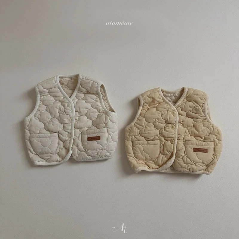 Atomeme - Korean Baby Fashion - #babyootd - Cloud Quilted Vest