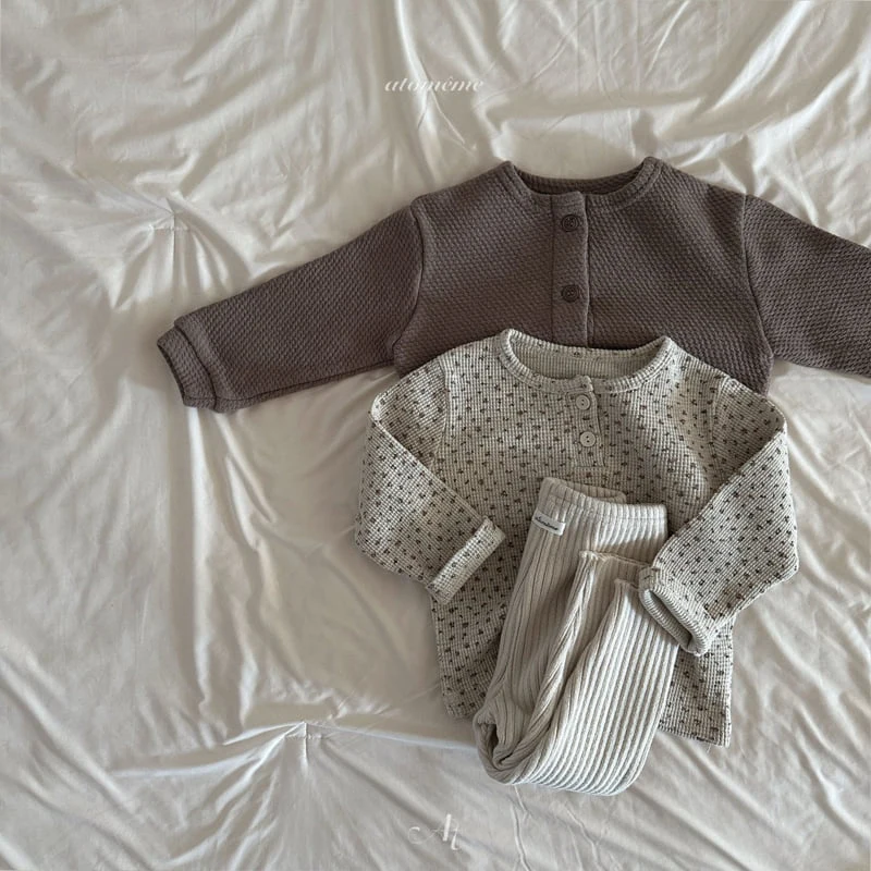 Atomeme - Korean Baby Fashion - #babyootd - Sage Cardigan - 9