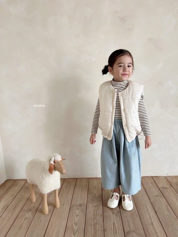 Azalea - Korean Children Fashion - #Kfashion4kids - Tencel Corduroy Wide Pants - 10