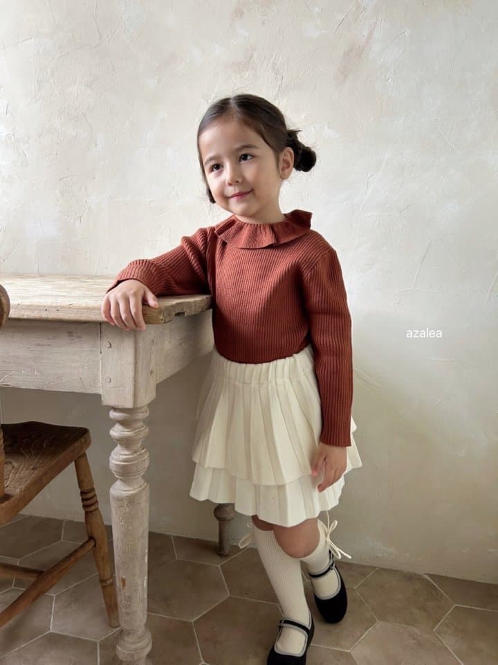 Azalea - Korean Children Fashion - #discoveringself - Knit Cancan Skirt - 3