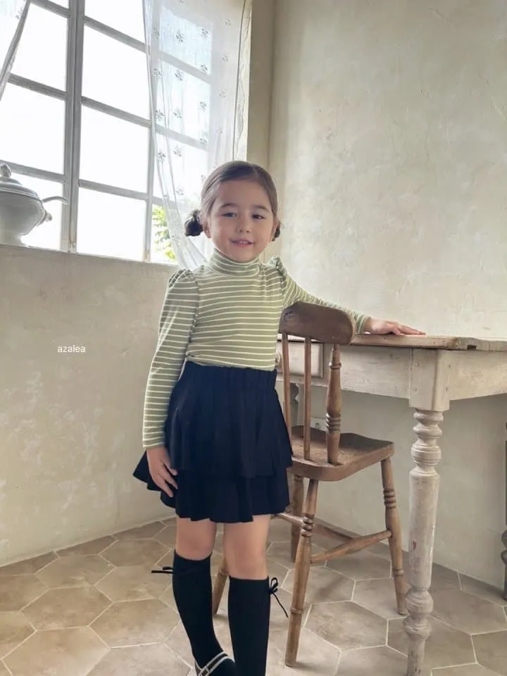 Azalea - Korean Children Fashion - #kidsshorts - Soft Stripe Tee - 3