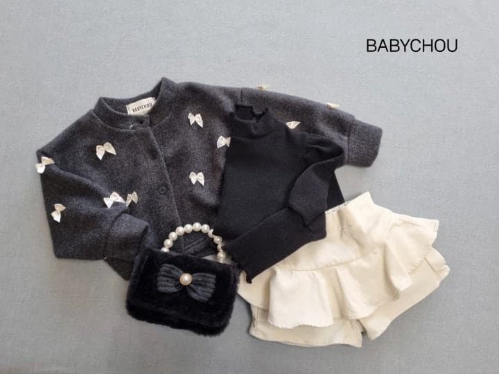 Babychou - Korean Children Fashion - #childofig - Hey Ribbon Cardigan - 10