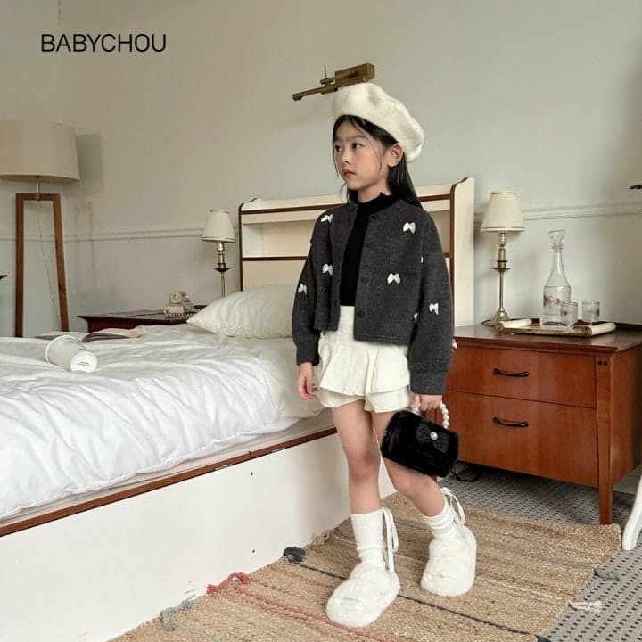 Babychou - Korean Children Fashion - #childofig - Hey Ribbon Cardigan - 11