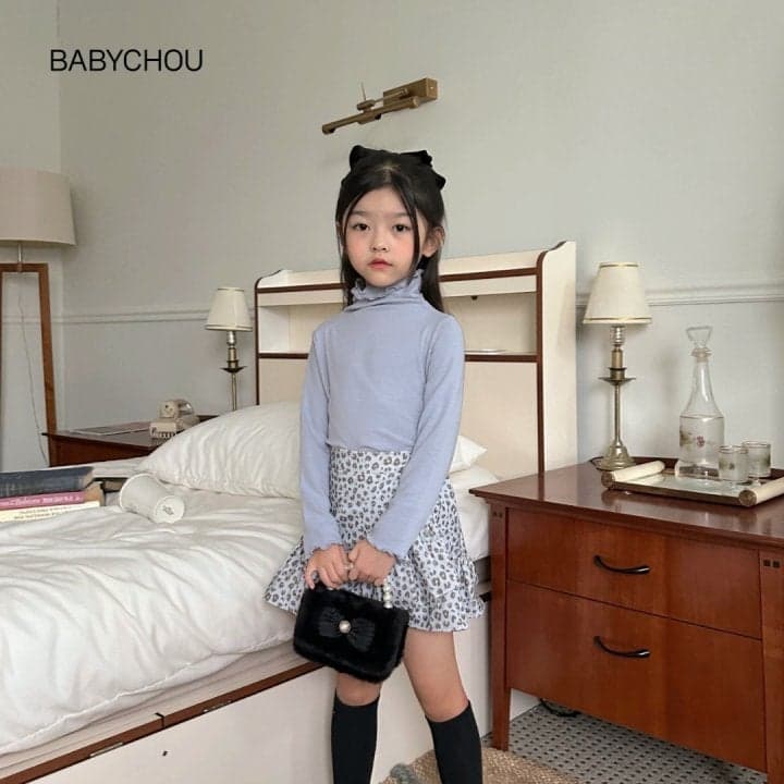 Babychou - Korean Children Fashion - #designkidswear - Vanilla Turtleneck Tee - 7