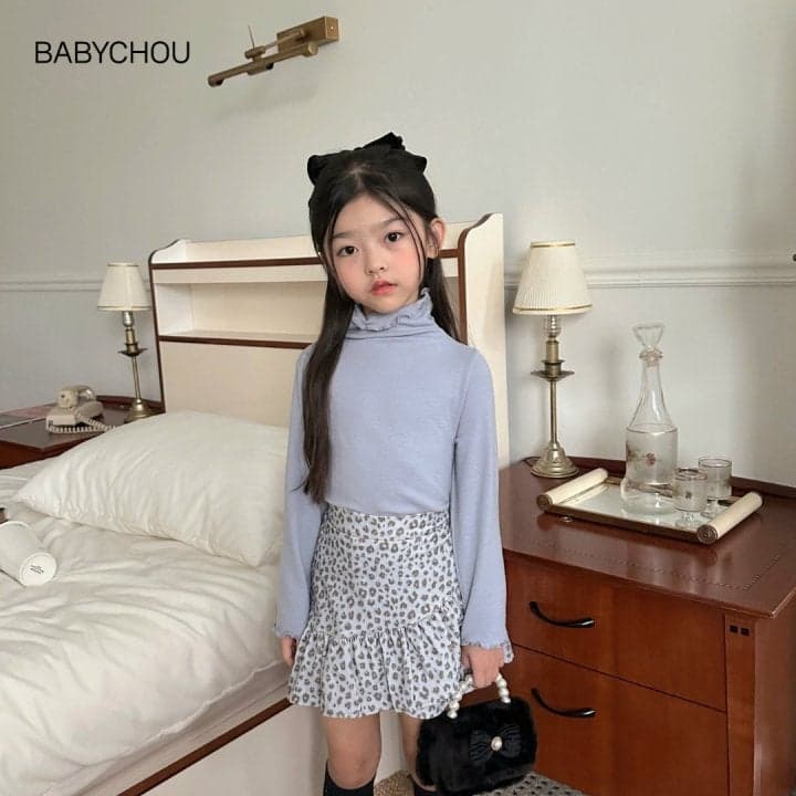 Babychou - Korean Children Fashion - #discoveringself - Vanilla Turtleneck Tee - 8