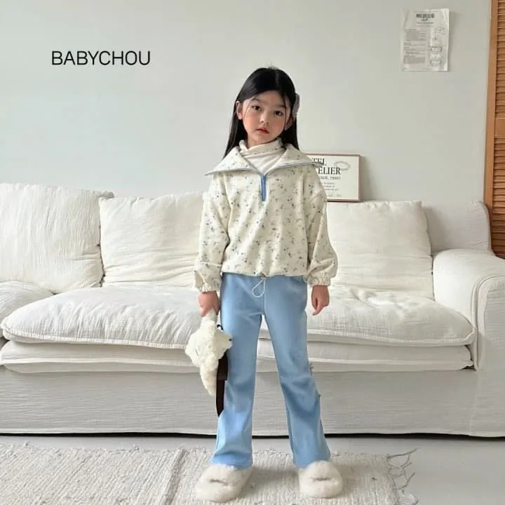 Babychou - Korean Children Fashion - #fashionkids - Mink Ribbon Bootcut Pants - 7