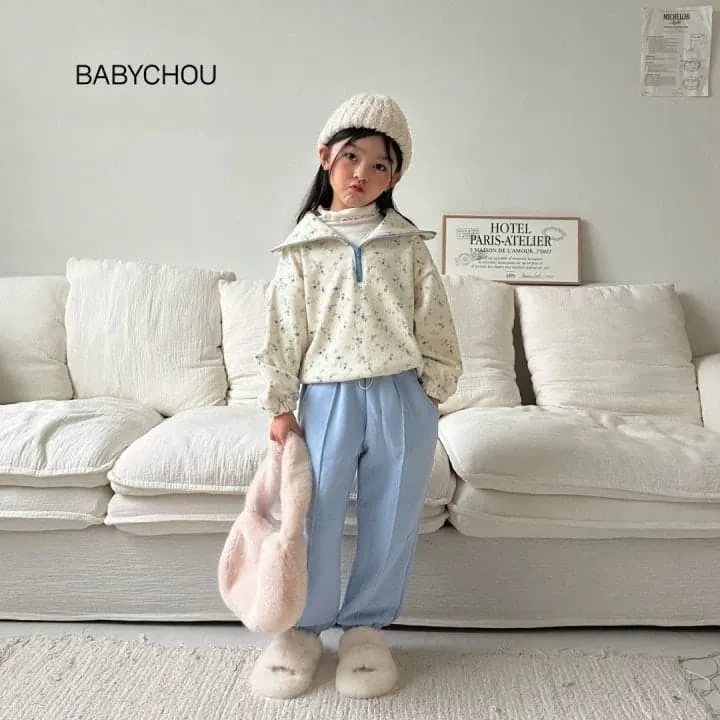 Babychou - Korean Children Fashion - #kidsshorts - Olly Collar Sweatshirt - 10