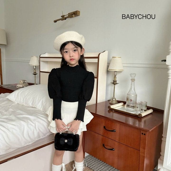 Babychou - Korean Children Fashion - #kidsshorts - Jenny Turtleneck Tee - 11