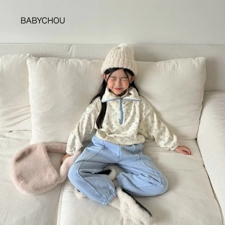 Babychou - Korean Children Fashion - #kidsstore - Olly Collar Sweatshirt - 11