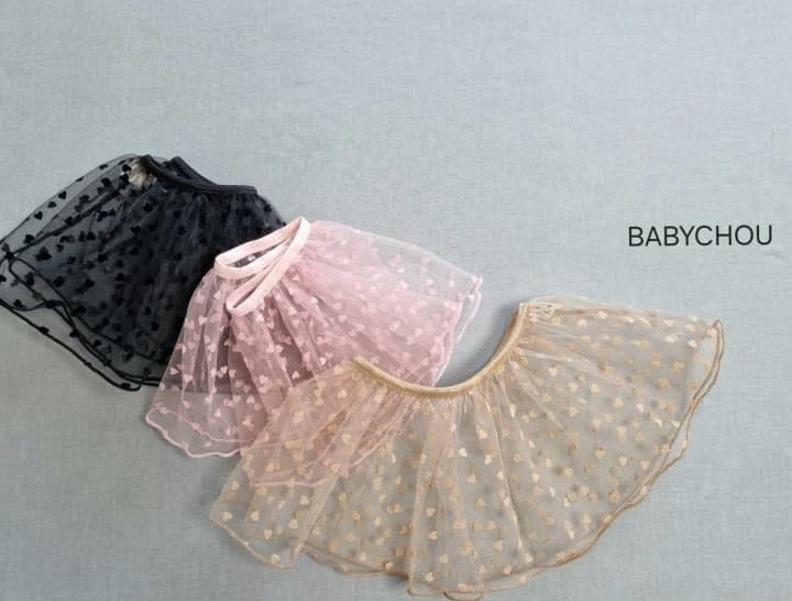 Babychou - Korean Children Fashion - #kidsstore - Mini Heart Skirt