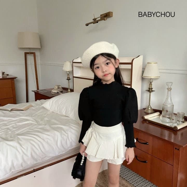 Babychou - Korean Children Fashion - #kidsstore - Jenny Turtleneck Tee - 12