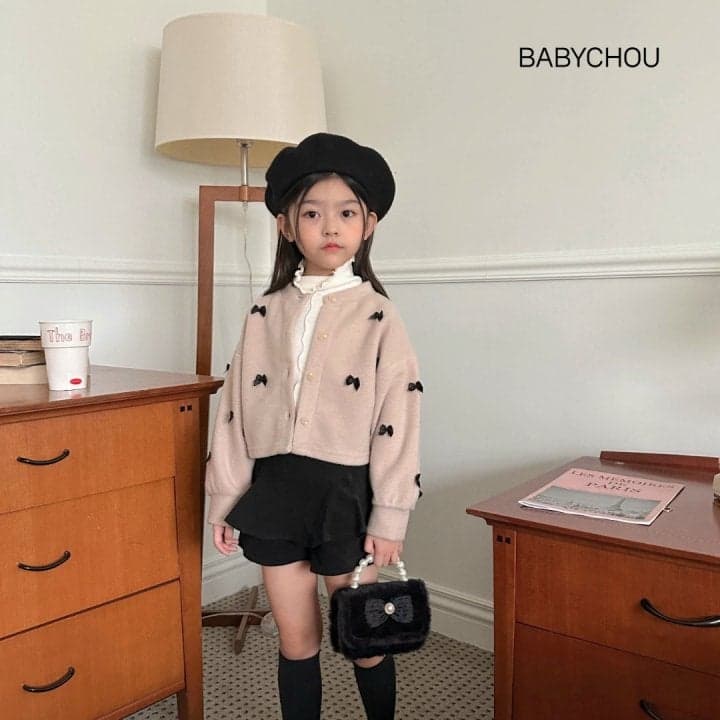 Babychou - Korean Children Fashion - #littlefashionista - Hey Ribbon Cardigan - 6