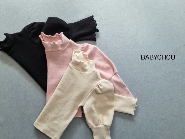 Babychou - Korean Children Fashion - #magicofchildhood - Jenny Turtleneck Tee - 2