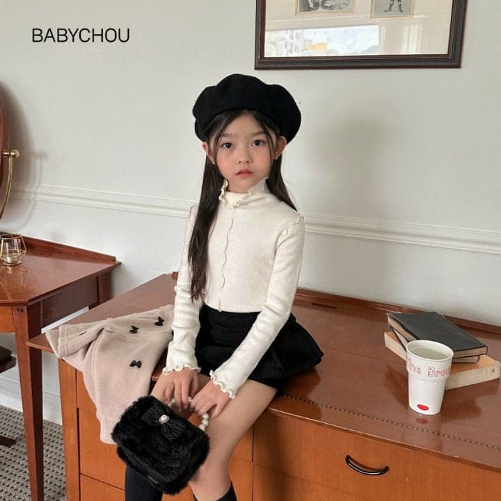 Babychou - Korean Children Fashion - #prettylittlegirls - Kelly Turtleneck Tee - 3