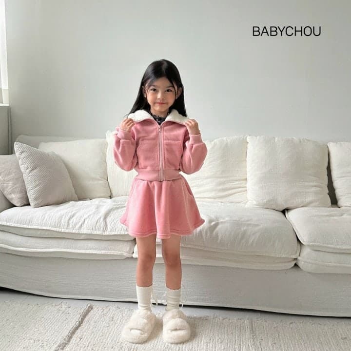 Babychou - Korean Children Fashion - #todddlerfashion - Lulu Zip-Up Set - 5