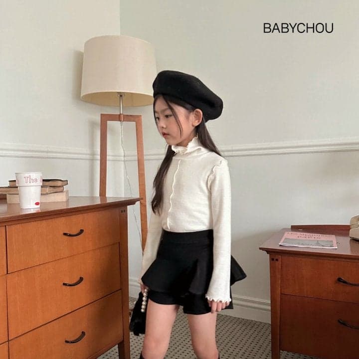 Babychou - Korean Children Fashion - #prettylittlegirls - Kelly Turtleneck Tee - 4