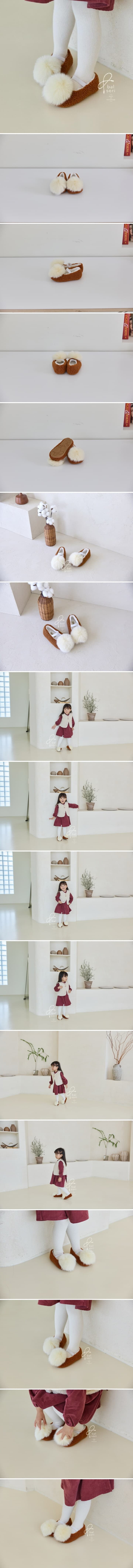 Babyzzam - Korean Baby Fashion - #babyboutiqueclothing - Pompom Flat