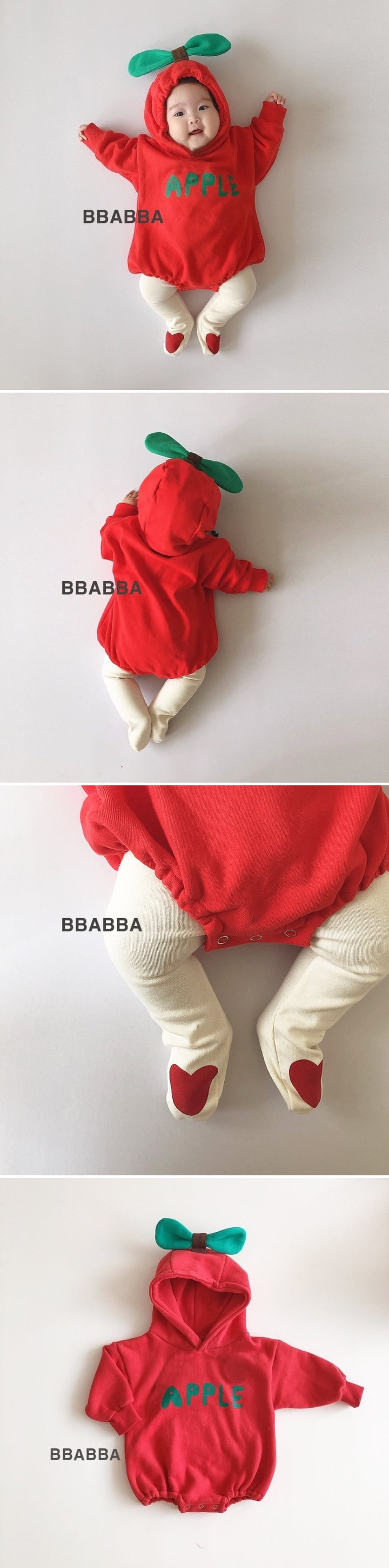 Bbabba - Korean Baby Fashion - #babyboutiqueclothing - Apple Bodysuit