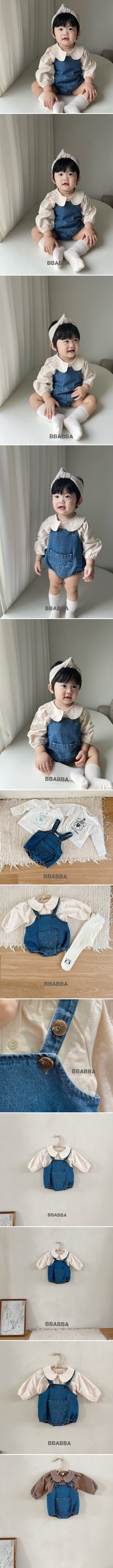 Bbabba - Korean Baby Fashion - #onlinebabyshop - Denim Suit