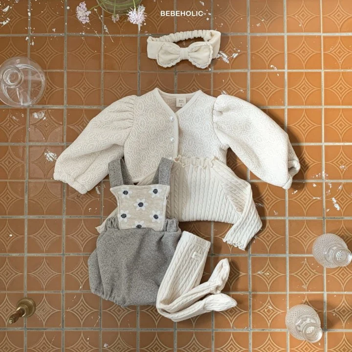 Bebe Holic - Korean Baby Fashion - #babyboutiqueclothing - Lace Bonding Cardigan - 2