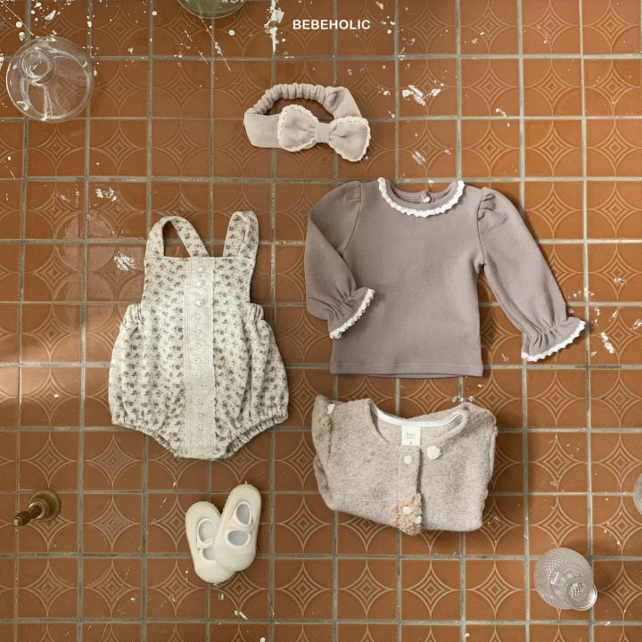 Bebe Holic - Korean Baby Fashion - #babyboutique - Flour Lace Bodysuit - 4