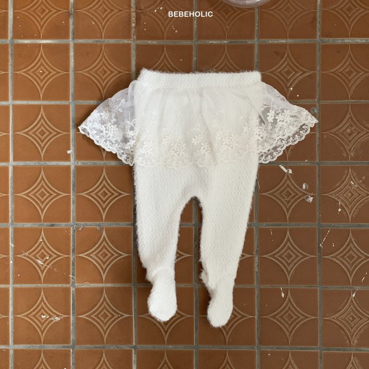 Bebe Holic - Korean Baby Fashion - #babyboutiqueclothing - Lace Foot Leggings - 11