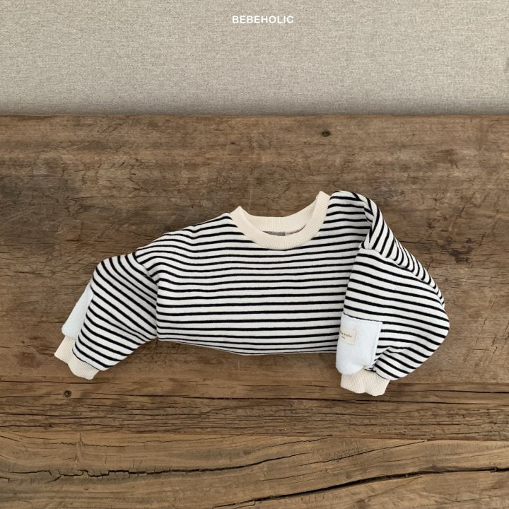 Bebe Holic - Korean Baby Fashion - #babyclothing - Stripe Sweatshirts - 9