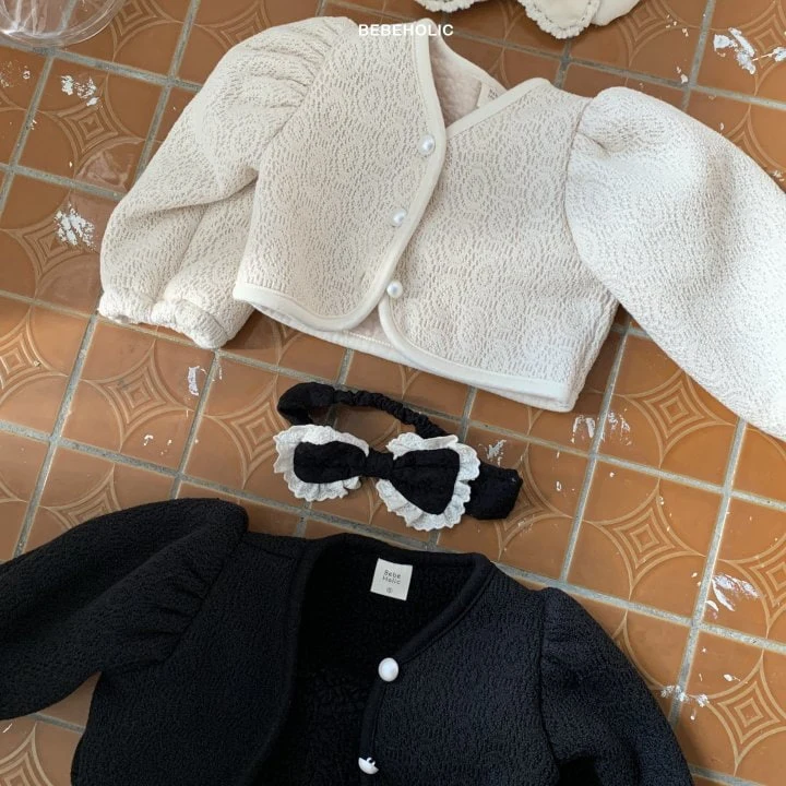 Bebe Holic - Korean Baby Fashion - #babylifestyle - Lace Bonding Cardigan - 7